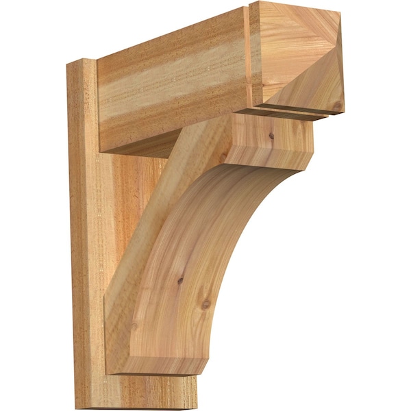 Ekena Millwork Legacy Arts & Crafts Rough Sawn Outlooker, Western Red Cedar, 8"W x 22"D x 22"H OUT08X22X22LEC03RWR - main